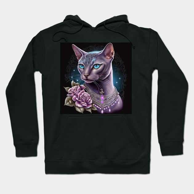 Royal Abyssinian Cat Hoodie by Enchanted Reverie